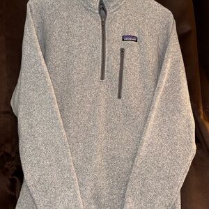 Men’s Patagonia Better Sweater Heather Gray Half Zip-Up
